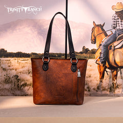 Trinity Ranch Floral Tooled Concealed Carry Tote Bag