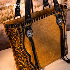 Trinity Ranch Floral Tooled Concealed Carry Tote Bag
