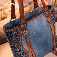 Trinity Ranch Floral Tooled Concealed Carry Tote Bag