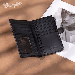 Wrangler V-Shaped Stitching  Genuine Leather Wallet