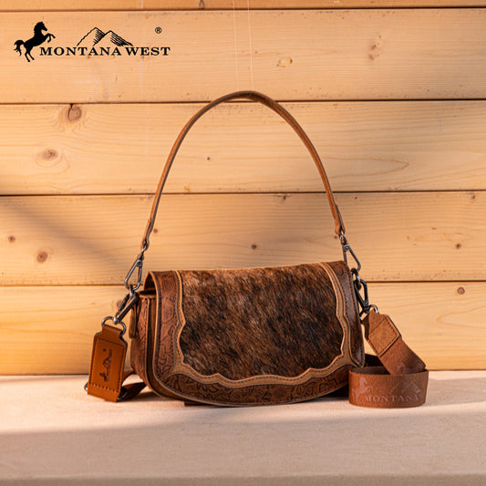 Montana West Genuine Hair-On Cowhide Shoulder Bag