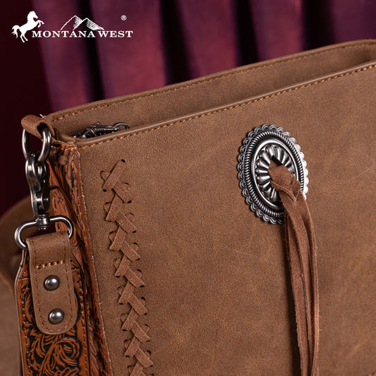 Montana West Tooled Collection Crossbody