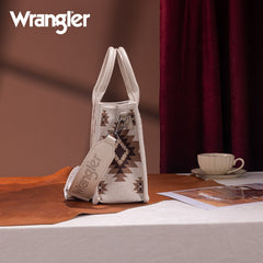 Wrangler Aztec Pattern Dual Sided Print Tote