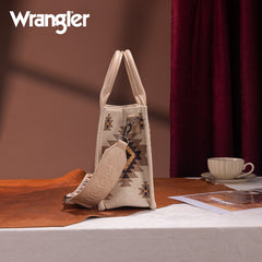 Wrangler Aztec Pattern Dual Sided Print Tote