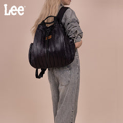 Lee Lightweight Quilted Puffy Drawstring Travel Backpack