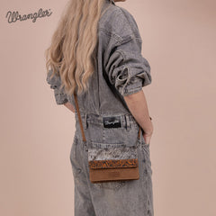 Wrangler Genuine Hair-On Cowhide Mini Crossbody