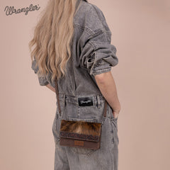 Wrangler Genuine Hair-On Cowhide Mini Crossbody