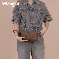 Wrangler Leather Crossbody Purse