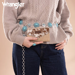 Wrangler V-Shaped Stitching  Genuine Leather Wallet