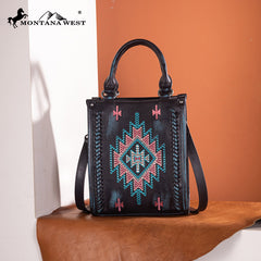 Montana West Aztec Embroidered Mini Crossbody Purse