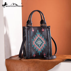 Montana West Aztec Embroidered Mini Crossbody Purse