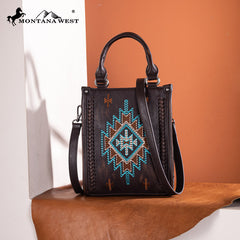 Montana West Aztec Embroidered Mini Crossbody Purse