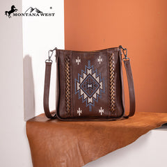 Montana West Aztec Embroidered Crossbody Bag