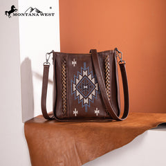 Montana West Aztec Embroidered Crossbody Bag