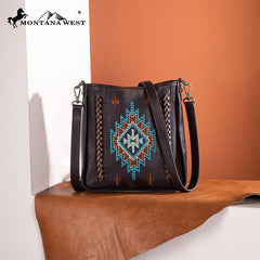 Montana West Aztec Embroidered Crossbody Bag