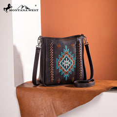 Montana West Aztec Embroidered Crossbody Bag