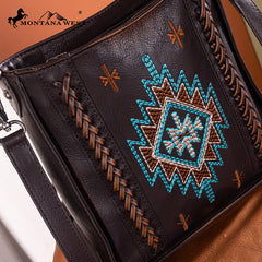 Montana West Aztec Embroidered Crossbody Bag