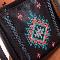 Montana West Aztec Embroidered Crossbody Bag