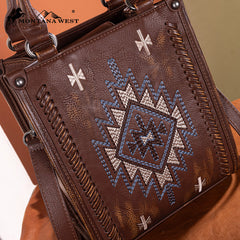 Montana West Aztec Embroidered Mini Crossbody Purse