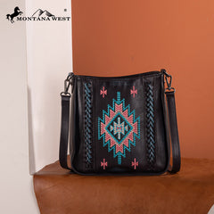 Montana West Aztec Embroidered Crossbody Bag