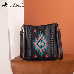 Montana West Aztec Embroidered Crossbody Bag