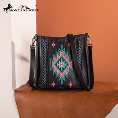 Montana West Aztec Embroidered Crossbody Bag