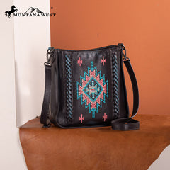 Montana West Aztec Embroidered Crossbody Bag