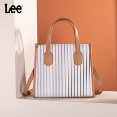 LEE Striped Canvas Tote Bag/Crossbody