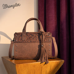 Wrangler Western Tooled Tote Crossbody