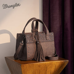 Wrangler Western Tooled Tote Crossbody