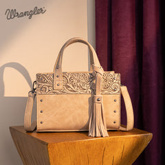 Wrangler Western Tooled Tote Crossbody