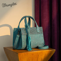 Wrangler Western Tooled Tote Crossbody