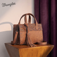 Wrangler Western Tooled Tote Crossbody