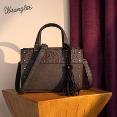 Wrangler Western Tooled Tote Crossbody