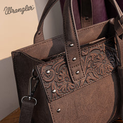 Wrangler Western Tooled Tote Crossbody