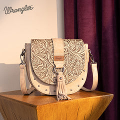 Wrangler Western Tooled Saddle Bag Crossbody