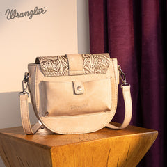 Wrangler Western Tooled Saddle Bag Crossbody