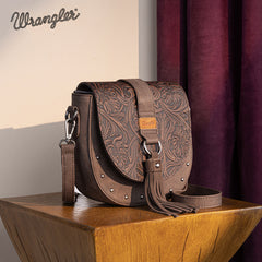 Wrangler Western Tooled Saddle Bag Crossbody