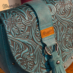 Wrangler Western Tooled Saddle Bag Crossbody