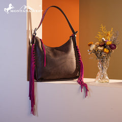 Montana West Fringe Hobo Bag