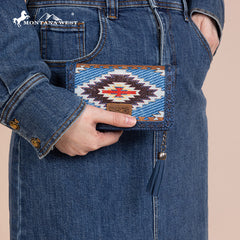 Montana West Aztec Embroidered Wallet