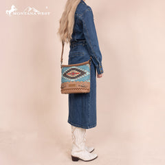 Montana West Aztec Embroidered Concealed Crossbody Bag