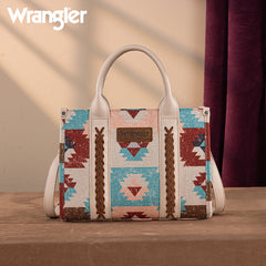 Wrangler Southwestern Print Canvas Tote Bag