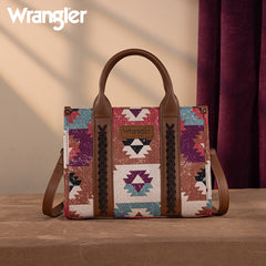 Wrangler Southwestern Print Canvas Tote Bag