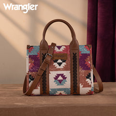 Wrangler Southwestern Print Canvas Tote Bag