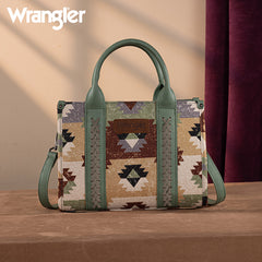 Wrangler Southwestern Print Canvas Tote Bag