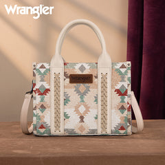 Wrangler Southwestern Print Canvas Tote Bag