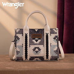 Wrangler Southwestern Print Canvas Tote Bag