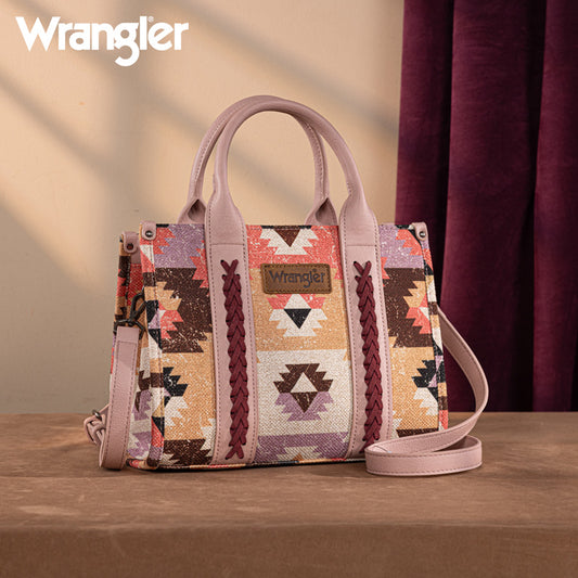 Wrangler Southwestern Print Canvas Tote Bag