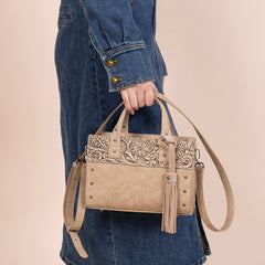 Wrangler Western Tooled Tote Crossbody